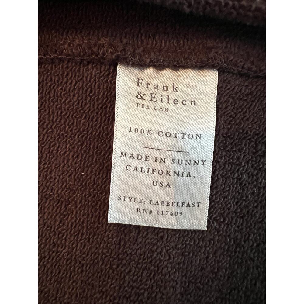 FRANK & EILEEN Belfast Double Breasted Peacoat BROWN M Retails $348 QUIET LUXURY - Picture 12 of 12
